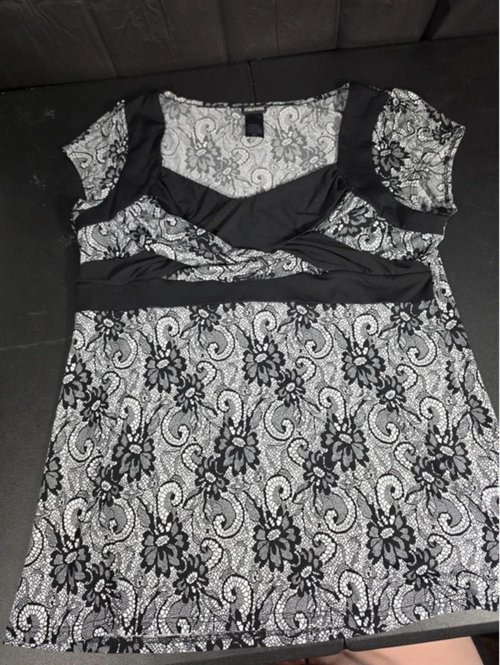 Black and white shirt